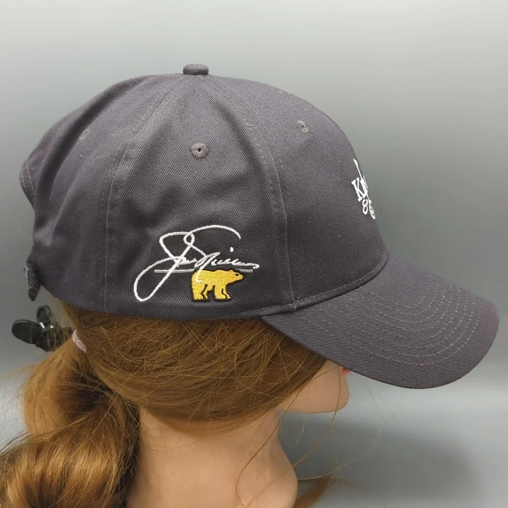 King & Bear Palmer Nicklaus Golf Cap Hat Ahead World Golf Village Gray